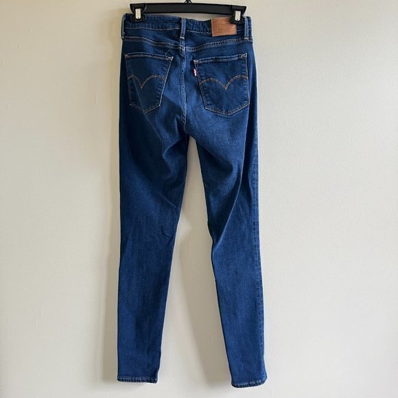 LEVI'S 721 HIGH RISE SKINNY WOMEN'S JEANS SIZE W 26X L 30‎ BLUE DENIM - Picture 5 of 8